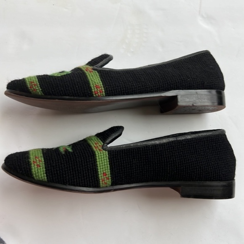 BY PAIGE needlepoint alligator đ slip on loafer shoes in size 8.5 - Picture 7 of 16